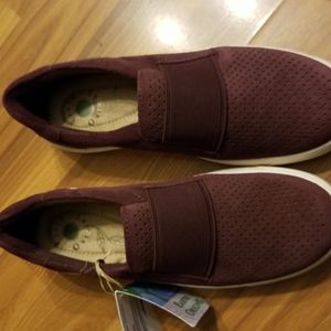 EARTH ORIGINS SUEDE MELISSA SLIP ON SHOES